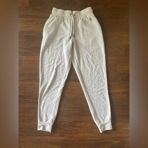 Max Studio Performance Joggers XS Heathered Beige Drawstring Lounge Pants